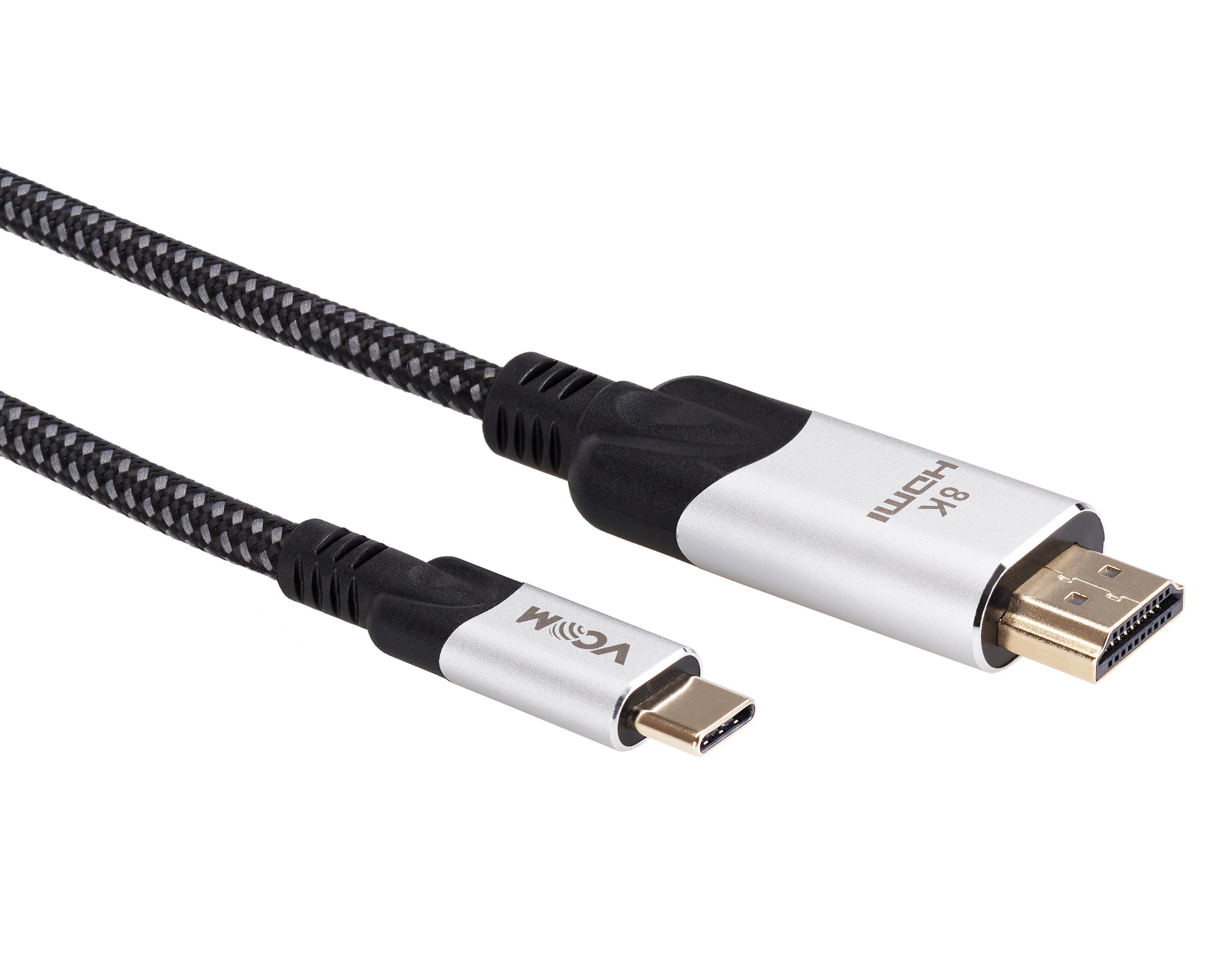 Кабель-адаптер USB 3.1 Type-Cm --> HDMI A(m) 8K@30Hz, 1.8m ,Alumi Shell,VCOM <CU423MCV-1.8M>  (1/50)