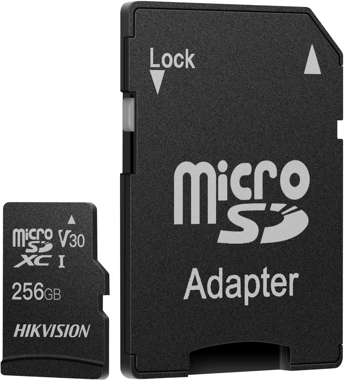 MicroSDXC  256GB  Hikvision Class 10 UHS-I U1  (92/50 Mb/s) + SD адаптер