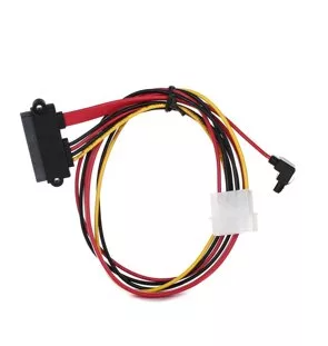 Переходник molex+SATA/SATA, 15pin+7pin, (длина инт - 45см, питание - 15см)  VCOM <VHC7702> (1/250)