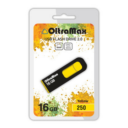 USB  16GB  OltraMax  250  жёлтый