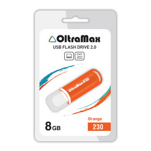 USB  8GB  OltraMax  230  оранжевый