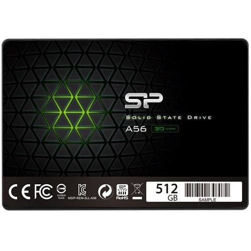 Внутренний SSD  Silicon Power  512GB  A56, SATA-III, R/W - 560/530 MB/s, 2.5", TLC