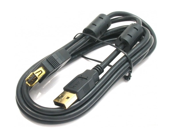 Кабель-удлинитель DEFENDER USB02-06PRO USB2.0, AM-AF, черный, 1.8м.(1/51)