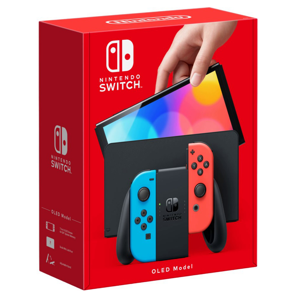 Игровая приставка Nintendo Switch OLED Neon Red/Neon Blue