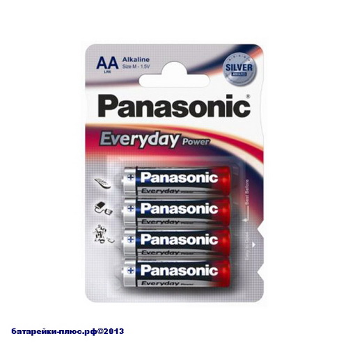 Элемент питания PANASONIC  LR6 Everyday Power  (4 бл)   (48/240)