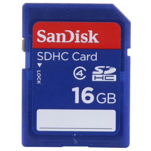 SDHC  16GB  SanDisk Class 4