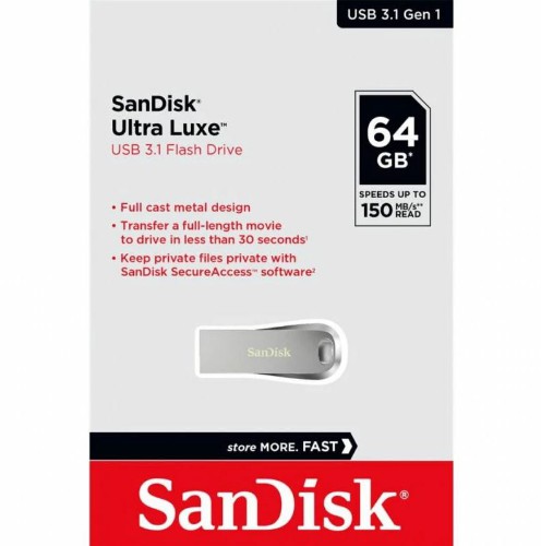 USB 3.1  64GB  SanDisk  Ultra Luxe  металл