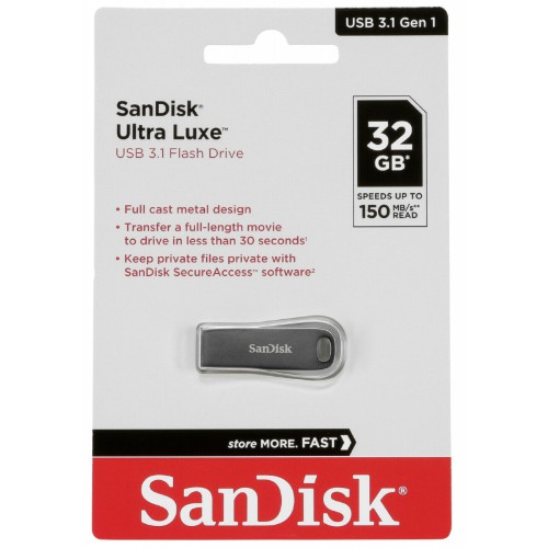 USB 3.1  32GB  SanDisk  Ultra Luxe  металл