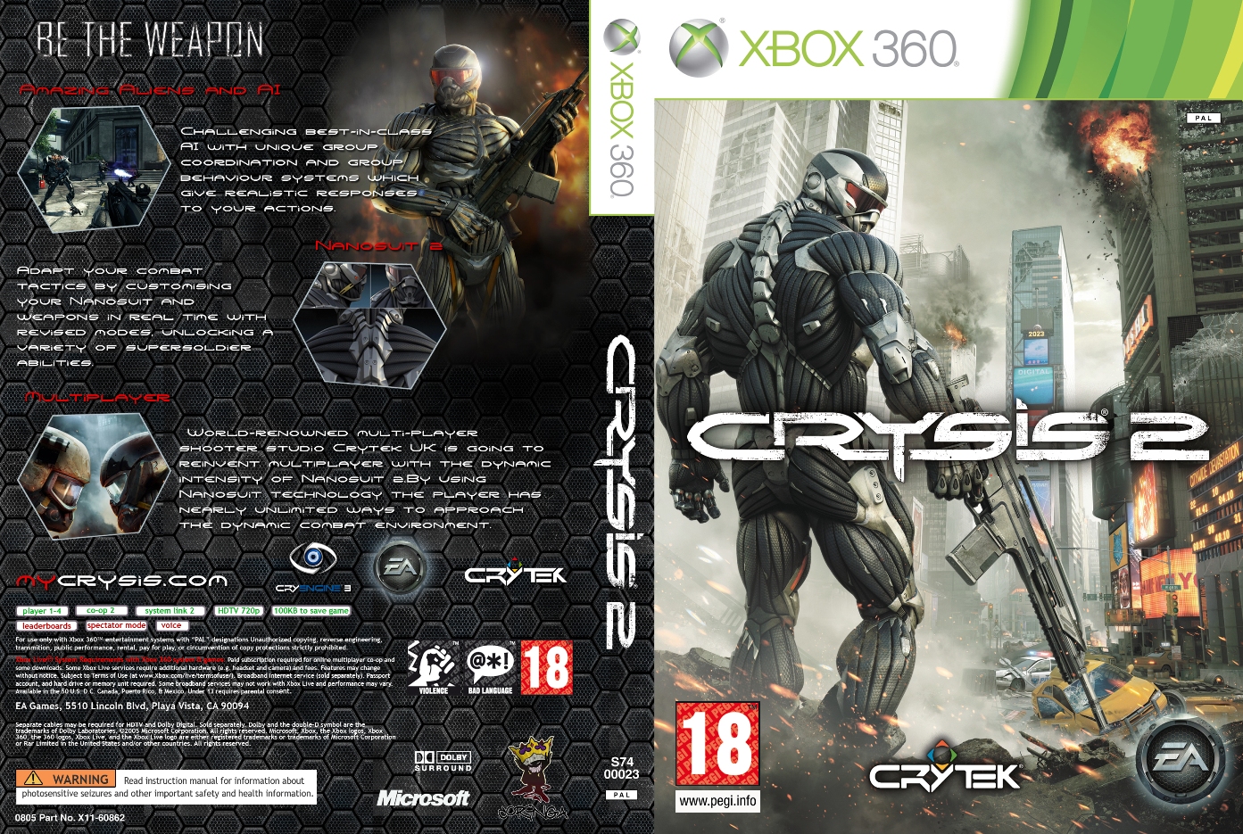 Crysis 2 [Xbox 360, английская версия]