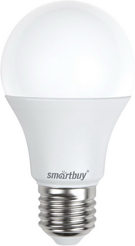 Лампа светодиодная SMARTBUY A60 7Вт 220V 6000K E27 (холодный свет) (10/100)