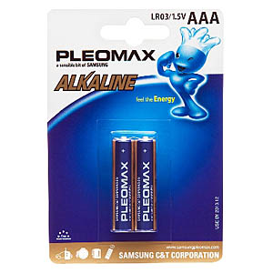 Элемент питания SAMSUNG PLEOMAX  LR03  BL2   (20/400/16000)