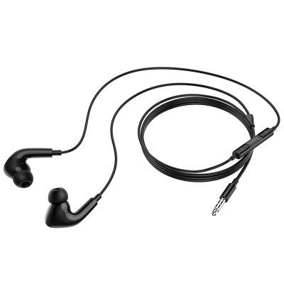 Наушники внутриканальные HOCO M1 Pro Original, микрофон, кнопка управления, кабель 1.2м, цвет: чёрны