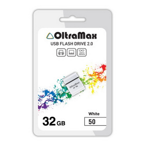 USB  32GB  OltraMax   50  белый