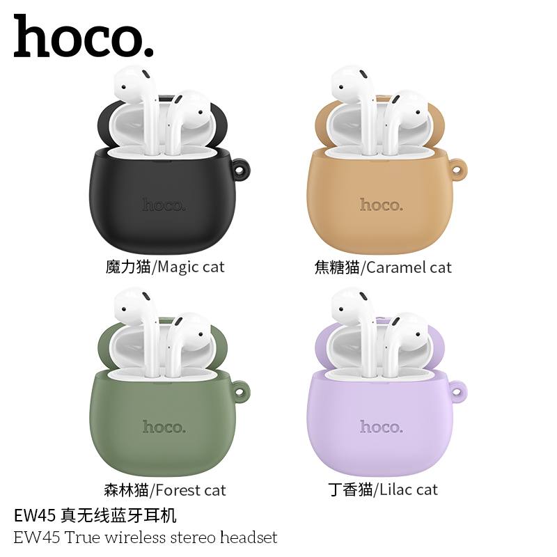 Наушники внутриканальные HOCO EW45, пластик, bluetooth 5.3, микрофон, цвет: зелёный (1/20/200)