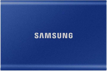 Внешний SSD  Samsung  2 TB  T7 Portable, синий, USB 3.2 (USB 3.2/Type C)