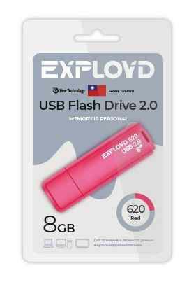 USB  8GB  Exployd  620  красный