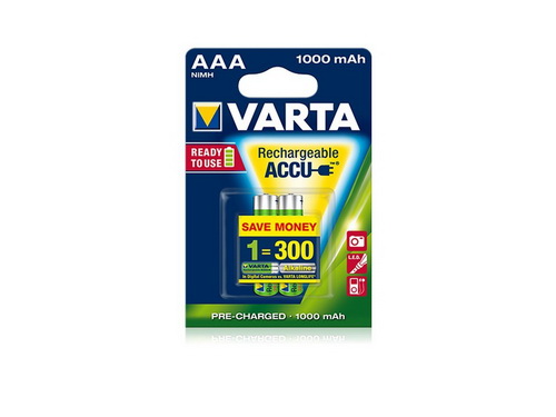 Аккумулятор VARTA R03 R2U (1000 mAh) (2 бл)  (2/20/200)
