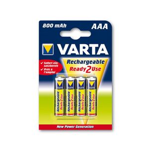 Аккумулятор VARTA R03 R2U (800 mAh) (4 бл)  (4/40/200)