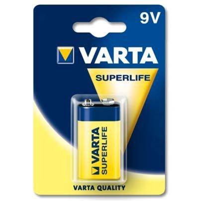 Элемент питания VARTA  6F22 SUPER HEAVY DUTY 9V (б/б)  (12)