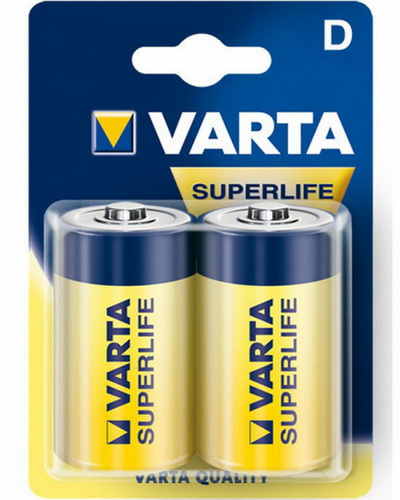 Элемент питания VARTA  R20 SUPERLIFE (2 бл)  (2/24/120)