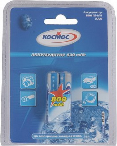 Аккумулятор КОСМОС  R03 (800 mAh)  BL2   (2/24/288)