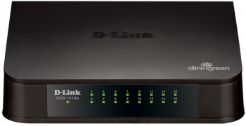 Коммутатор D-LINK DES-1016A DES-1016A/E2A 16x100Mb неуправляемый и и функцией энергосбережения (1/10